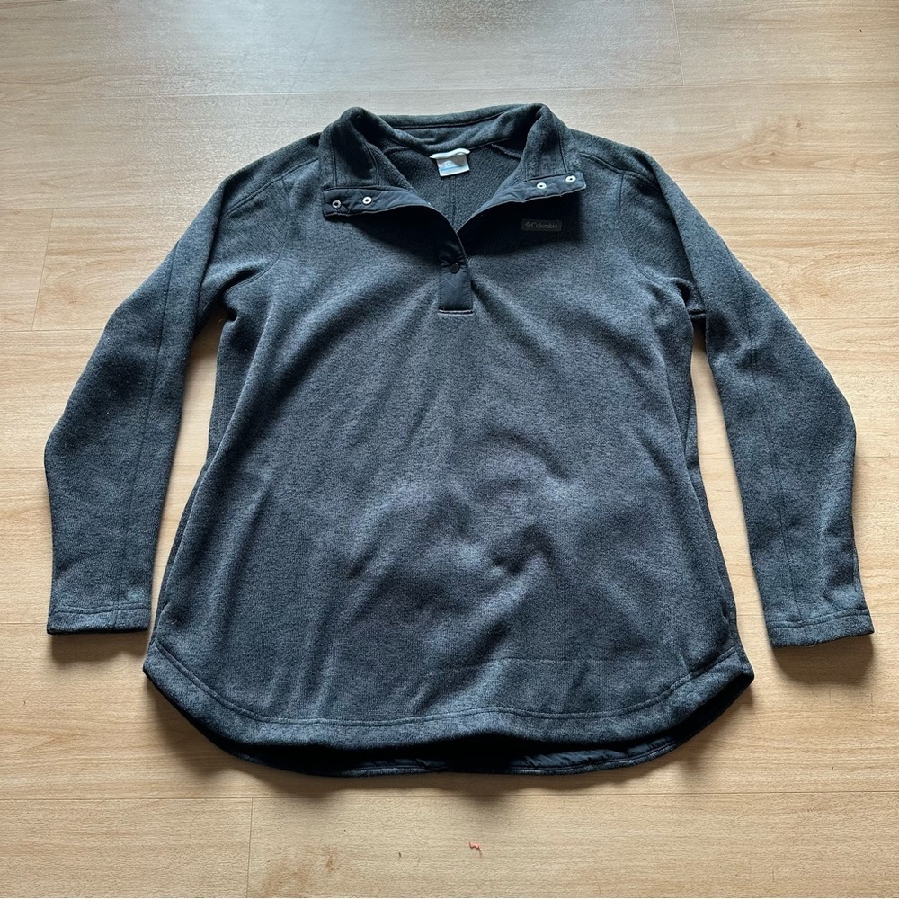 Eddie Bauer Radiator Fleece Pullover Snap Collar Midlayer Outdoor Camping